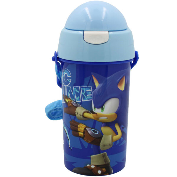 Botella Sonic Con Tapón a Presión y Colgador 500 ml.