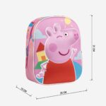 Mochila 3D Peppa Pig 31x25x10cm. - Imagen 5
