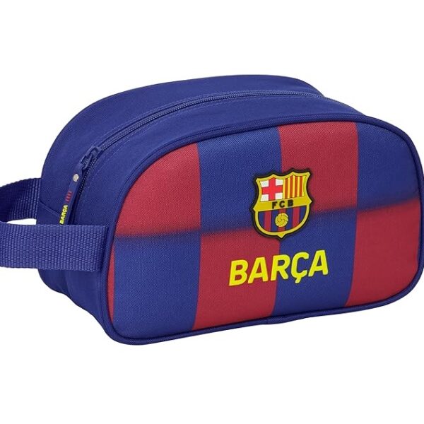 Neceser 2 Cremalleras Adapt.Carro F.C.Barcelona 26×12,5x15cm