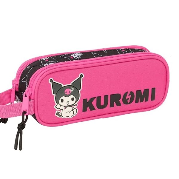 Portatodo Doble Kuromi Estuche Infantil, Estuche 21x6x8 cm