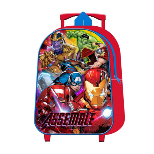 Mochila Trolley infantil Los Vengadores 31cm