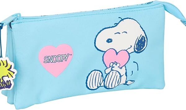 Portatodo Triple Snoopy 22x3x12cm.