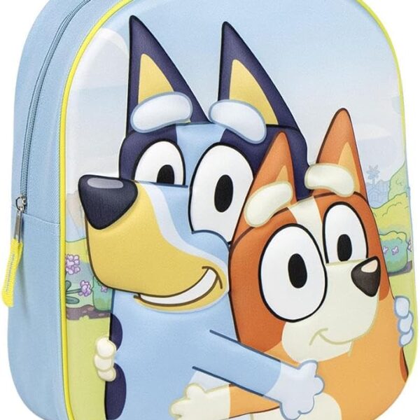 Mochila 3D Bluey 31x25x10cm.