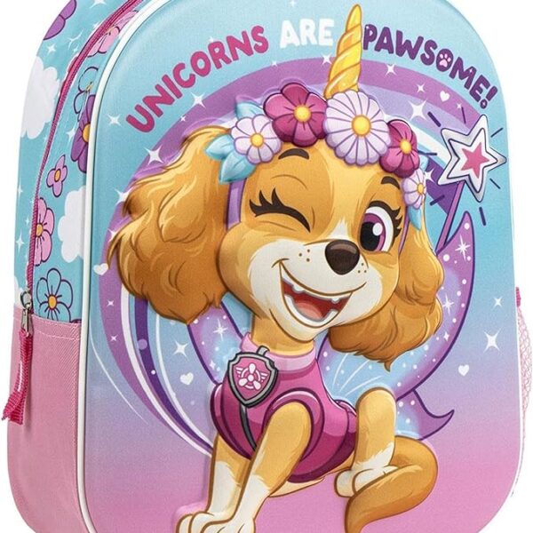 Mochila 3D Patrulla Canina 31x25x10cm.