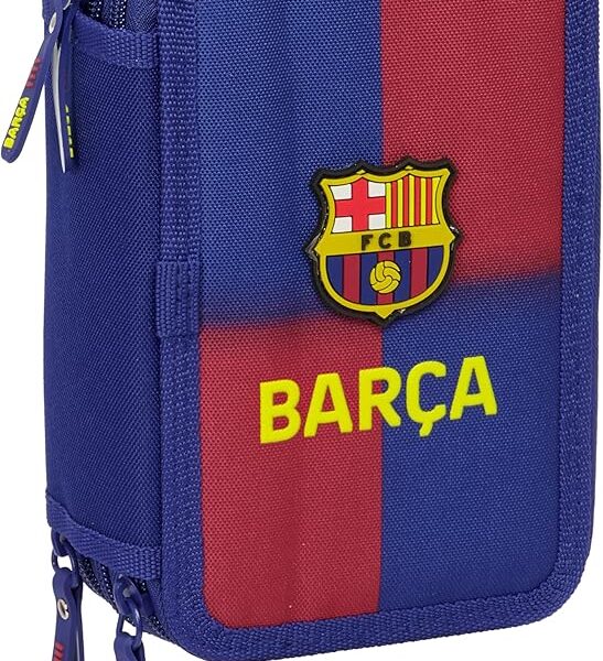 Plumier Triple 37 Pcs F.C.Barcelona 12.5X5.5X19.5Cm