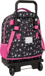 Mochila Grande con Ruedas, Compacta, Extraíble, Kuromi 33x22x45 cm - Imagen 2