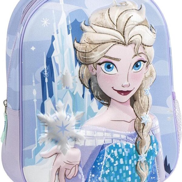 Mochila 3D Frozen Disney 31x25x10cm.