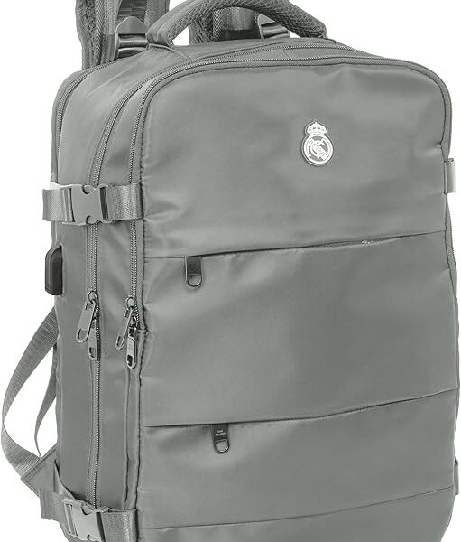 Mochila de Viaje en Cabina, Para Portátil 15,6'', Real Madrid 29x19x44cm