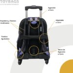 Mochila Kuromi Doble Compartimento + Carro Toybags 360º - Imagen 2