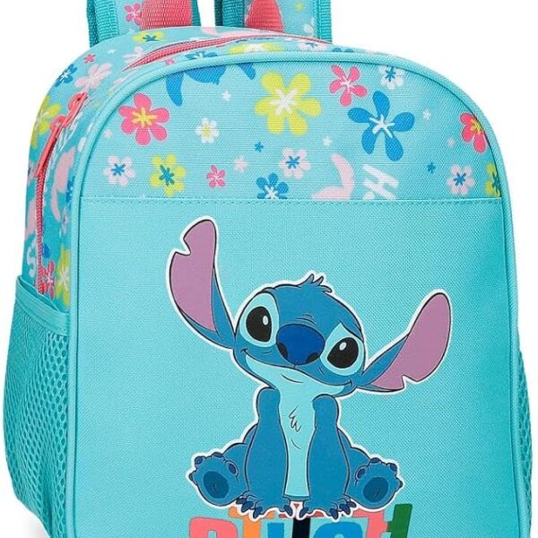 Mochila Preescolar Azul Disney Aloha Stitch 23x25x10 cm