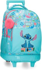 Mochila para portátil Compact  Disney Aloha Stitch Azul 32x45x21 cm