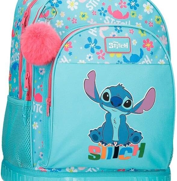 Mochila para portátil Compact  Disney Aloha Stitch Azul 32x45x21 cm
