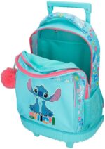 Mochila para portátil Compact  Disney Aloha Stitch Azul 32x45x21 cm - Imagen 3