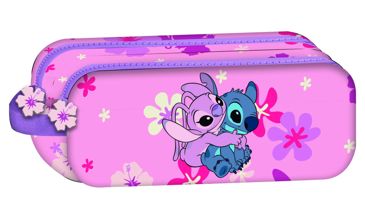 Portatodo Ovalado Stitch Ibiscus Girl 24X20Cm - Imagen 1