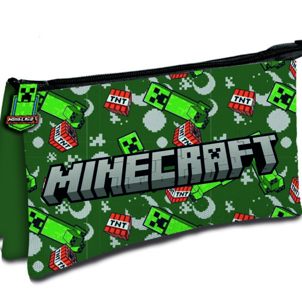 Portatodo Triple Minecraft 24X20Cm