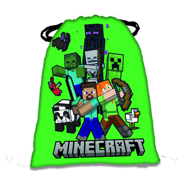 Saquito Merendero Minecraft 24X20Cm