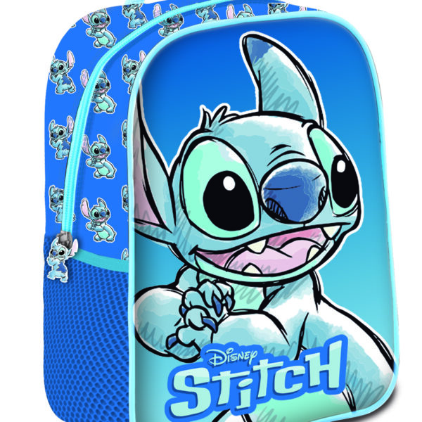 Mochila Mediana 3D Stitch Blue 31Cm
