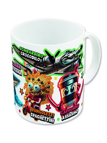 Taza Ceramica Italian Brainrot 325ml