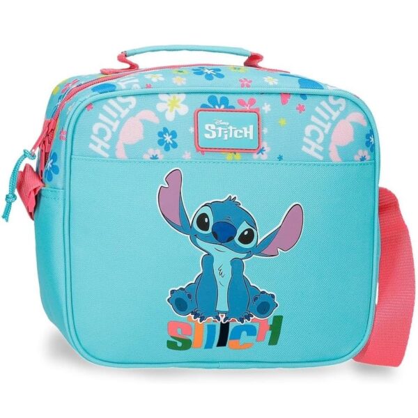 Bolso Bandolera Disney Aloha Stitch Azul 23x20x9 cm