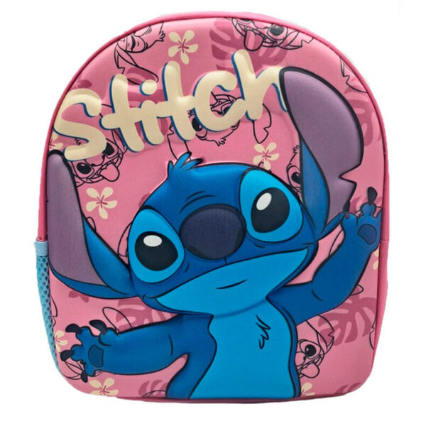 Mochila 3D Stitch Disney 30x26x10cm.