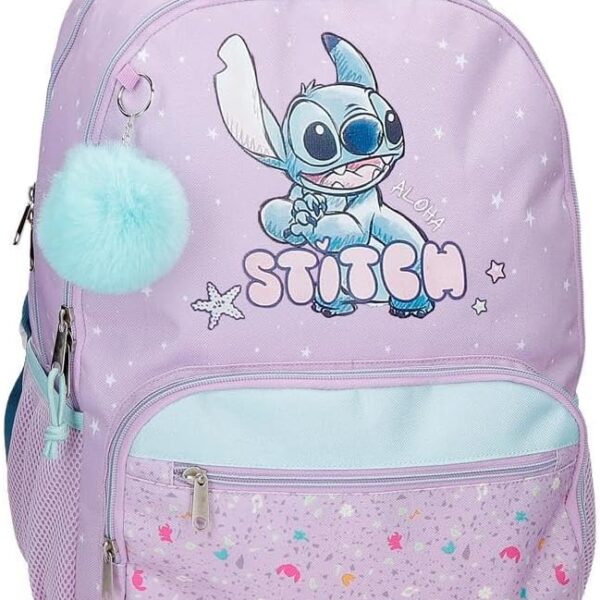 Mochila Stitch Lovely Adaptable 32x44x17cm.