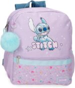 Mochila Infantil Stitch Lovely  23x28x10cm.
