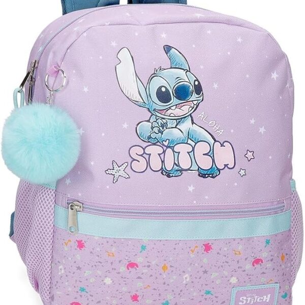 Mochila Infantil Stitch Lovely  23x28x10cm.