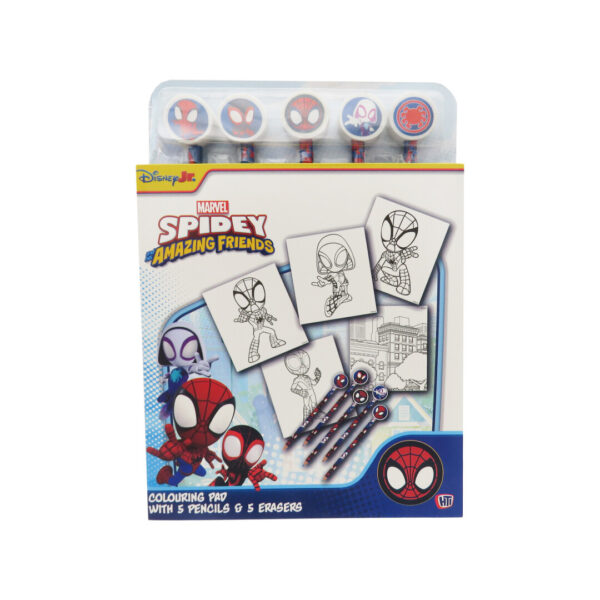 Spidey Libro de Colorear con Lápices con Goma