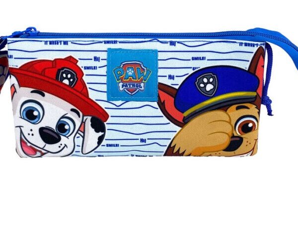 Portatodo Patrulla Canina Paw Patrol triple 22x8x12cm