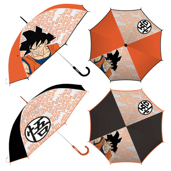 Paraguas De Eva Transparente De Dragon Ball, 8 Paneles, Diámetro 82Cm, Apertura Manual