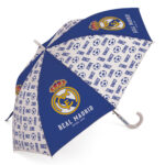 Paraguas De Poliéster De Real Madrid Cf, 8 Paneles, Diámetro 86Cm, Apertura Automática