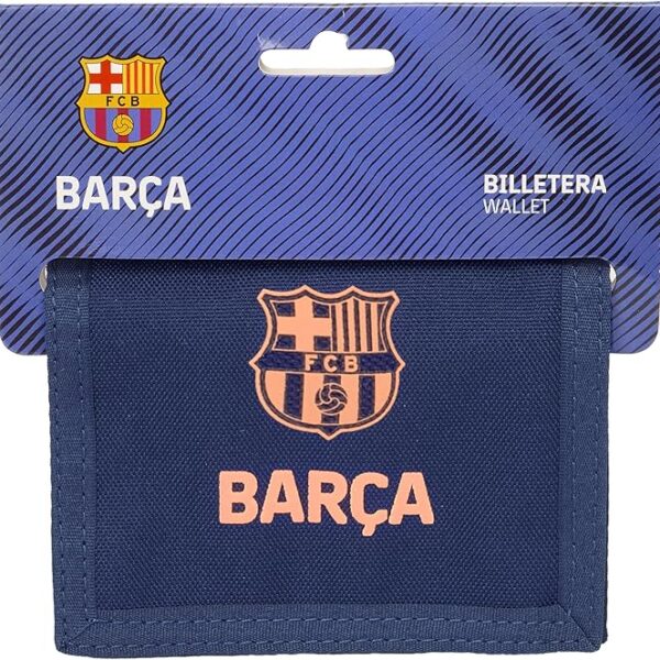 Cartera Billetera con Cabecera F.C.BARCELONA 2ª EQUIPACIÓN 12.5x9.5 cm