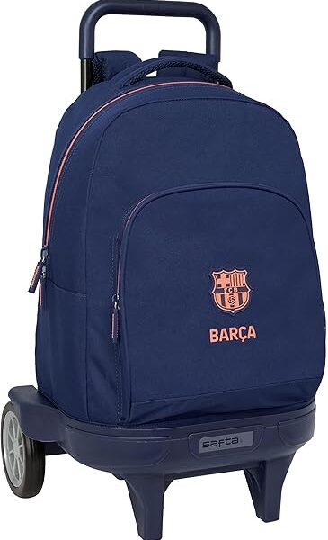 Mochila Grande con Ruedas, Compact Evolución, Extraíble F.C.BARCELONA 2ª EQUIPACIÓN  33x22x45 cm
