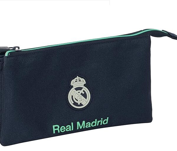 Portatodo Triple REAL MADRID 2ª EQUIPACIÓN 25/26    22x3x12 cm