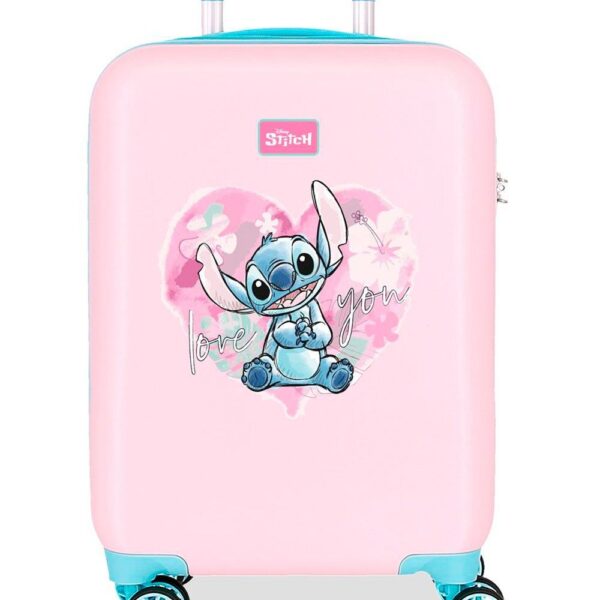 Maleta Cabina Stitch I Heart You 33x50x20cm.